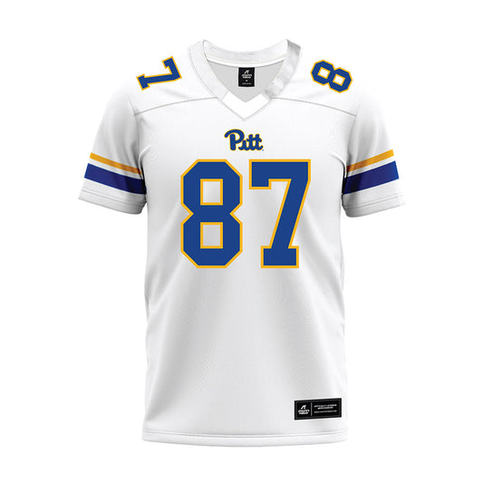 Pittsburgh - NCAA Football : Demetrice McCray - White Premium Football Jersey-0