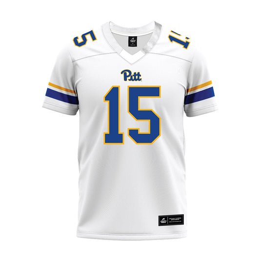 Pittsburgh - NCAA Football : Rashad Battle - White Premium Football Jersey-0