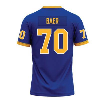 Pittsburgh - NCAA Football : Ryan Baer - Blue Premium Football Jersey-1