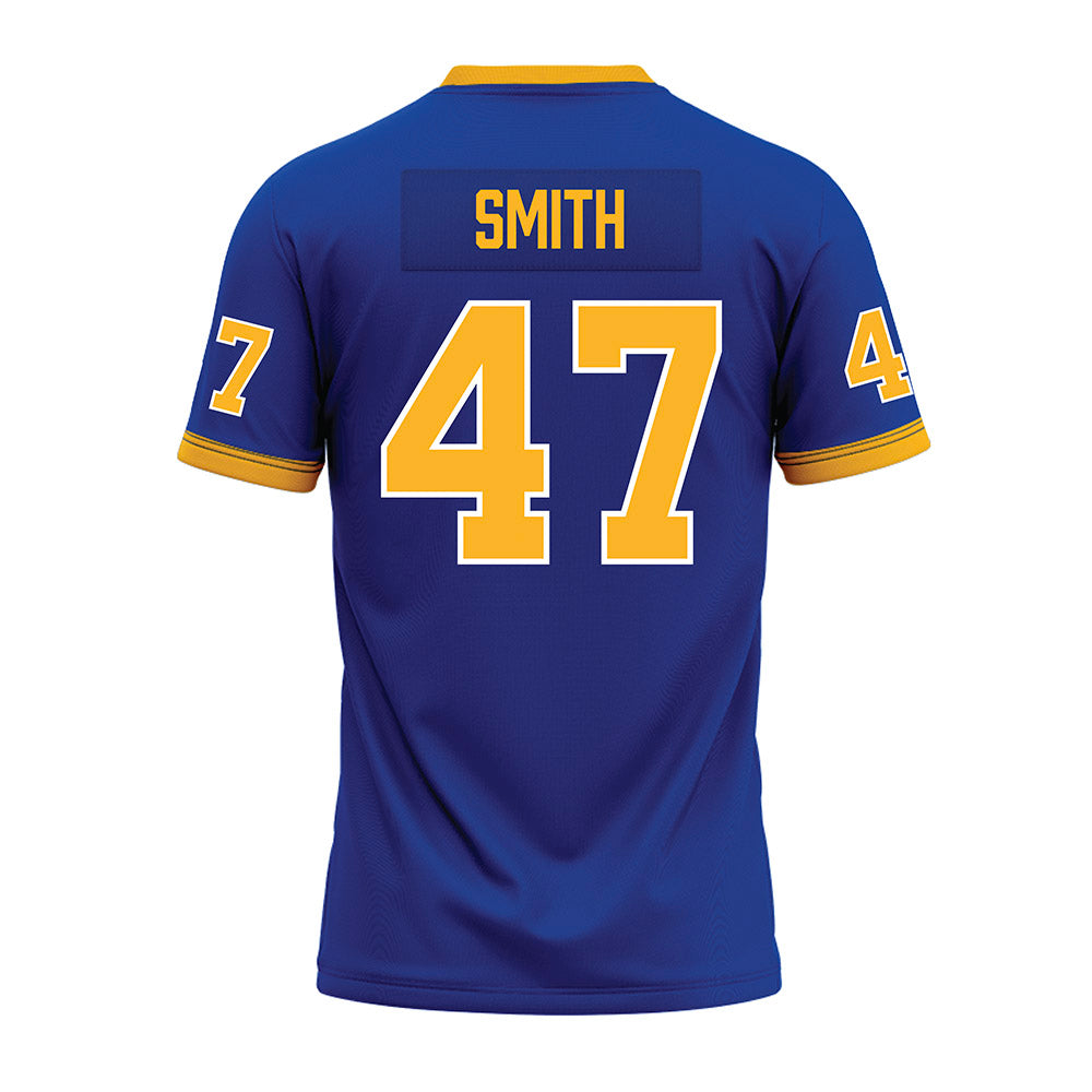 Pittsburgh - NCAA Football : Caden Smith - Blue Premium Football Jersey-1