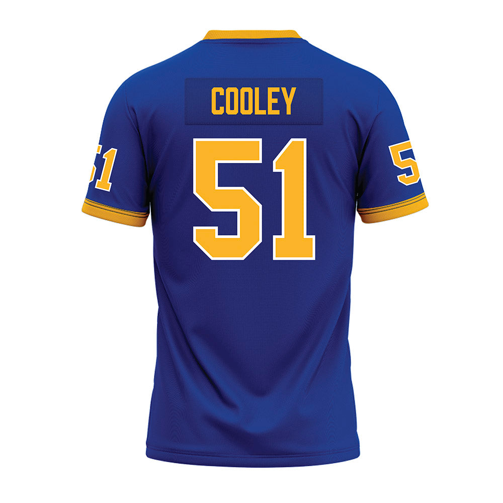 Pittsburgh - NCAA Football : Jiavani Cooley - Blue Premium Football Jersey-1