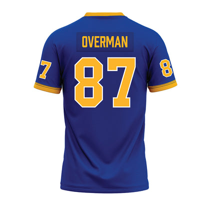 Pittsburgh - NCAA Football : Jake Overman - Blue Premium Football Jersey-1