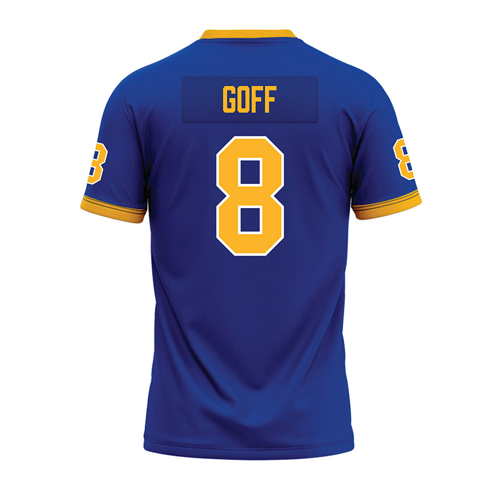 Pittsburgh - NCAA Football : Juelz Goff - Blue Premium Football Jersey-1