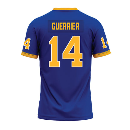 Pittsburgh - NCAA Football : Joshua Guerrier - Blue Premium Football Jersey-1