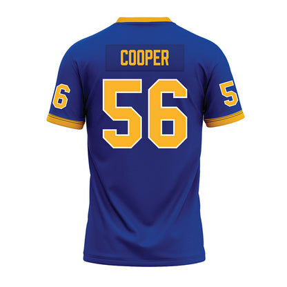 Pittsburgh - NCAA Football : Lyndon Cooper - Blue Premium Football Jersey-1