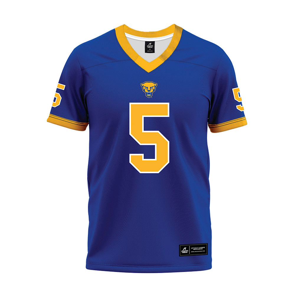 Pittsburgh - NCAA Football : Raphael Williams - Blue Premium Football Jersey-0