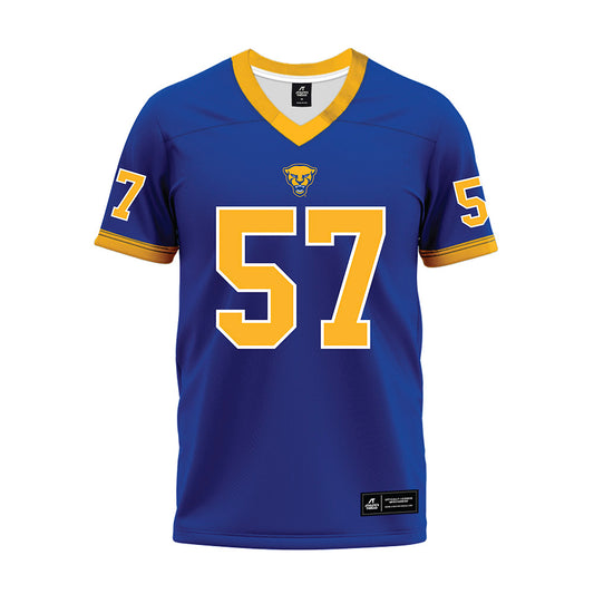 Pittsburgh - NCAA Football : Cameron Rosinsky - Blue Premium Football Jersey-0