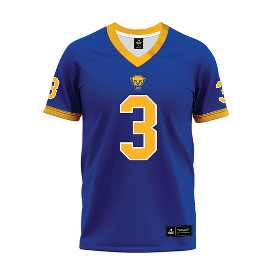 Pittsburgh - NCAA Football : Rasheem Biles - Blue Premium Football Jersey-0