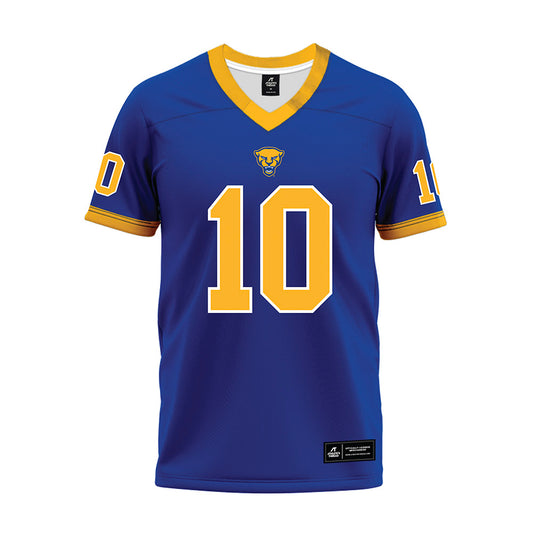Pittsburgh - NCAA Football : Eli Holstein - Blue Premium Football Jersey-0