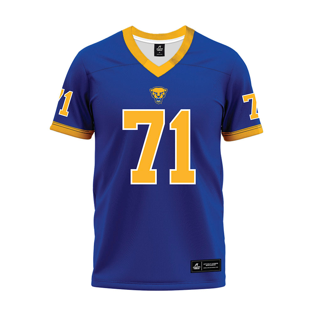 Pittsburgh - NCAA Football : Ryan Carretta - Blue Premium Football Jersey-0