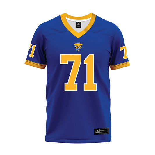 Pittsburgh - NCAA Football : Ryan Carretta - Blue Premium Football Jersey-0
