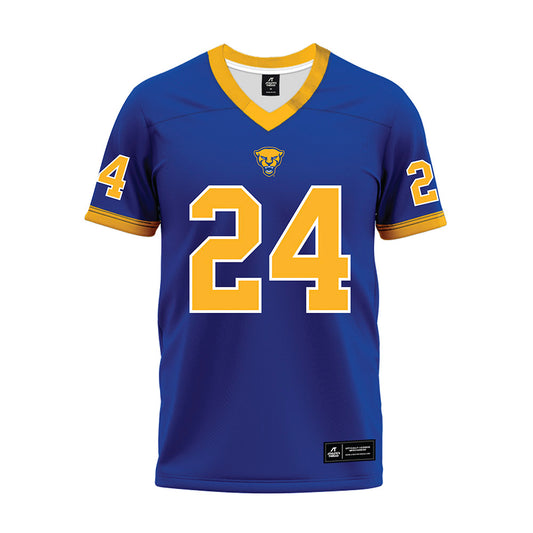 Pittsburgh - NCAA Football : Tyreek Robinson - Blue Premium Football Jersey-0
