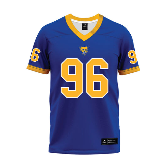 Pittsburgh - NCAA Football : Nick James - Blue Premium Football Jersey-0