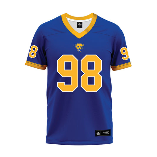 Pittsburgh - NCAA Football : Gabe Russo - Blue Premium Football Jersey-0