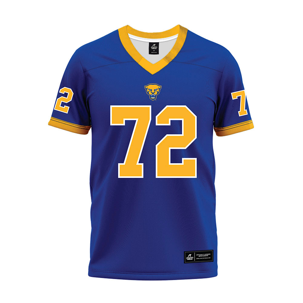 Pittsburgh - NCAA Football : Isaiah Montgomery - Blue Premium Football Jersey-0