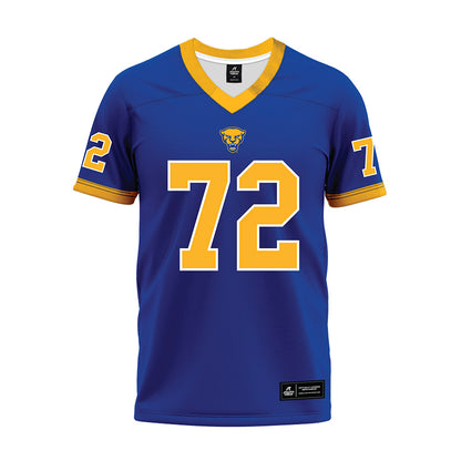 Pittsburgh - NCAA Football : Isaiah Montgomery - Blue Premium Football Jersey-0