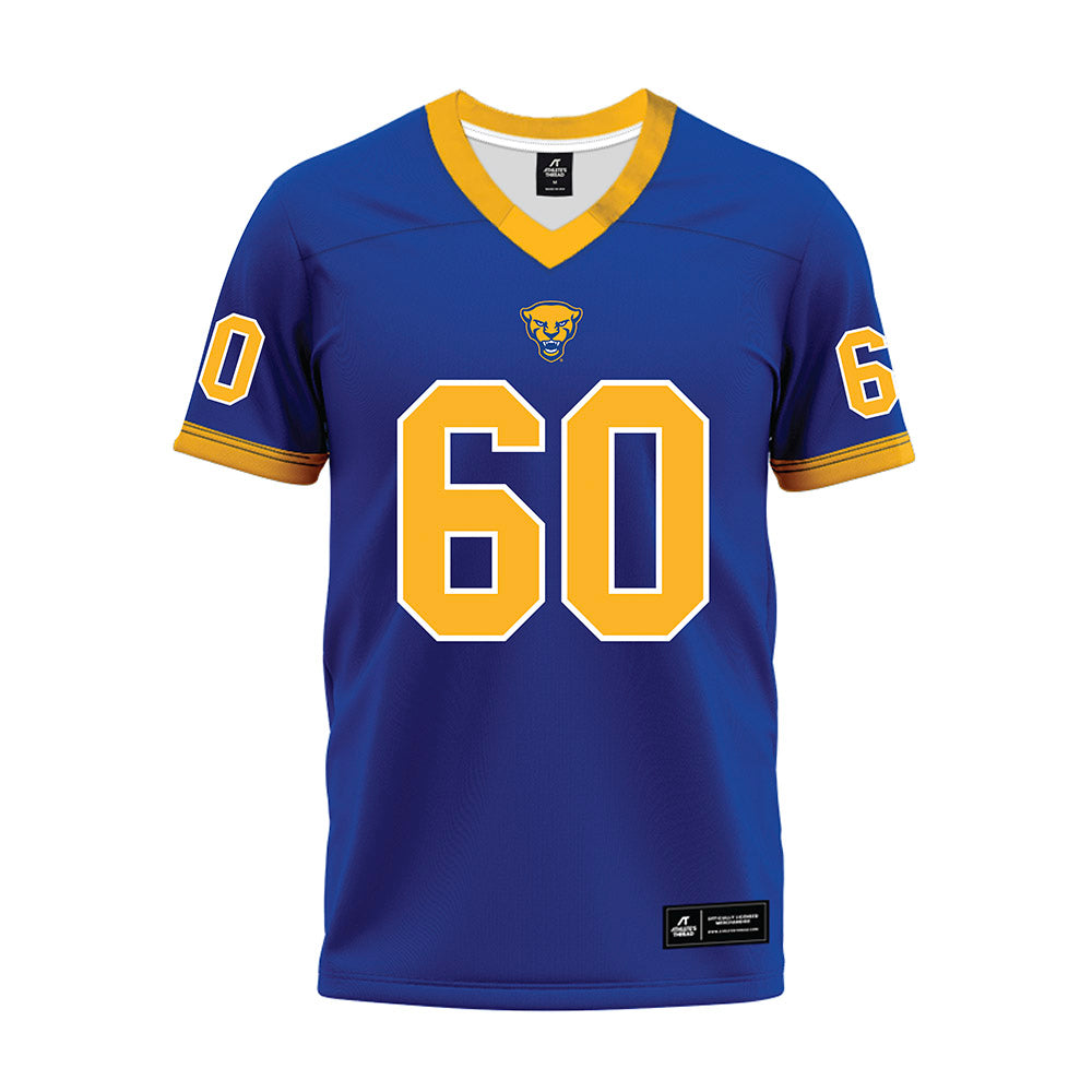 Pittsburgh - NCAA Football : Akram Elnagmi - Blue Premium Football Jersey-0