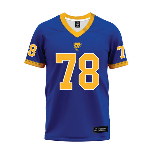 Pittsburgh - NCAA Football : Branson Taylor - Blue Premium Football Jersey-0