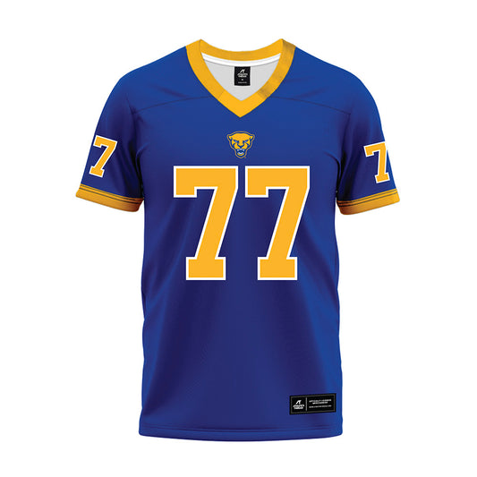 Pittsburgh - NCAA Football : Jackson Brown - Blue Premium Football Jersey-0