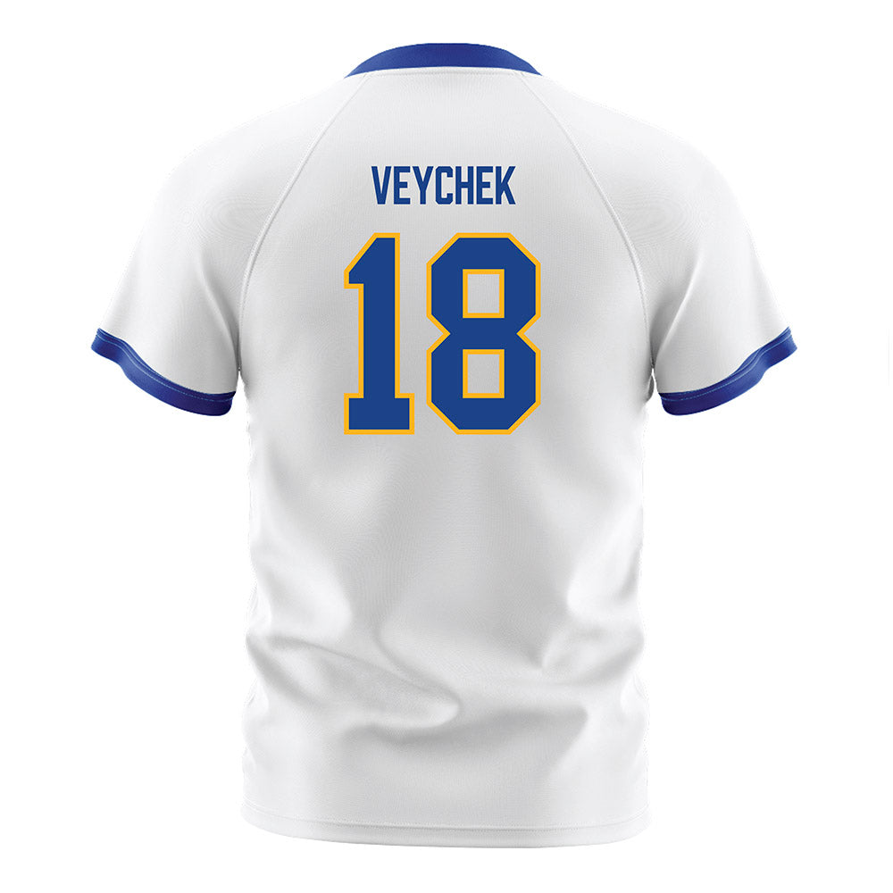 Pittsburgh - NCAA Men's Soccer : Joshua Veychek - White Soccer Jersey-1