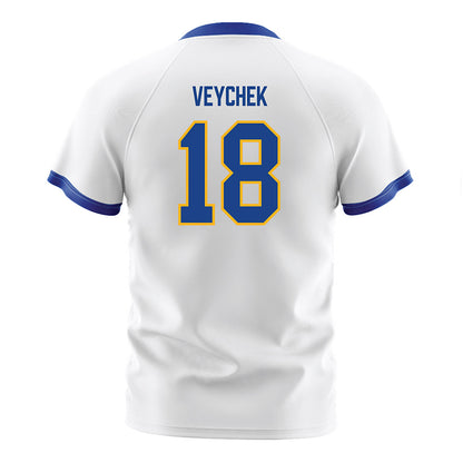 Pittsburgh - NCAA Men's Soccer : Joshua Veychek - White Soccer Jersey-1