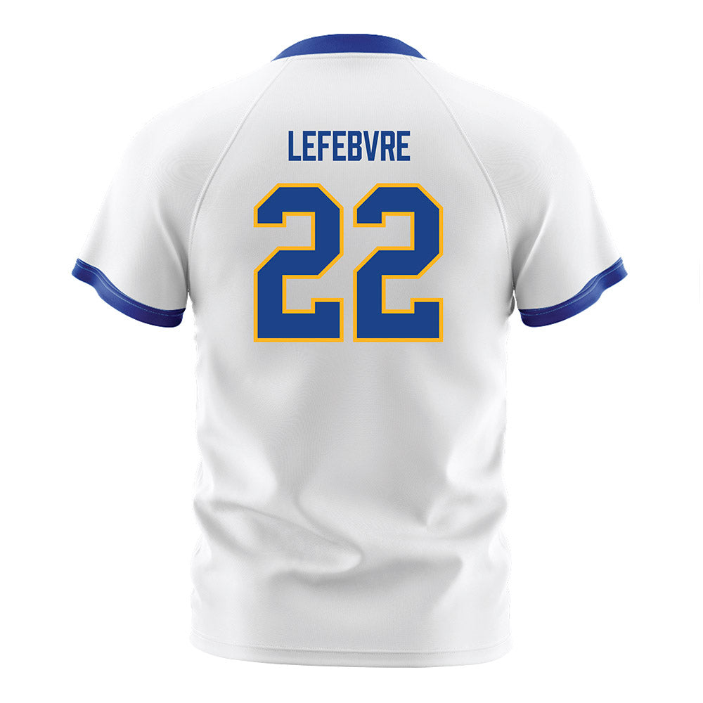 Pittsburgh - NCAA Men's Soccer : Mathys Lefebvre - White Soccer Jersey-1