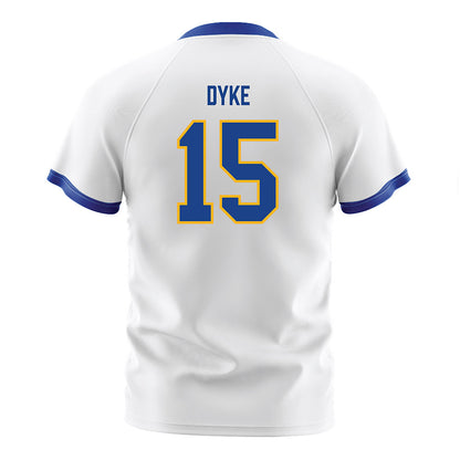 Pittsburgh - NCAA Men's Soccer : Zahir Dyke - White Soccer Jersey-1