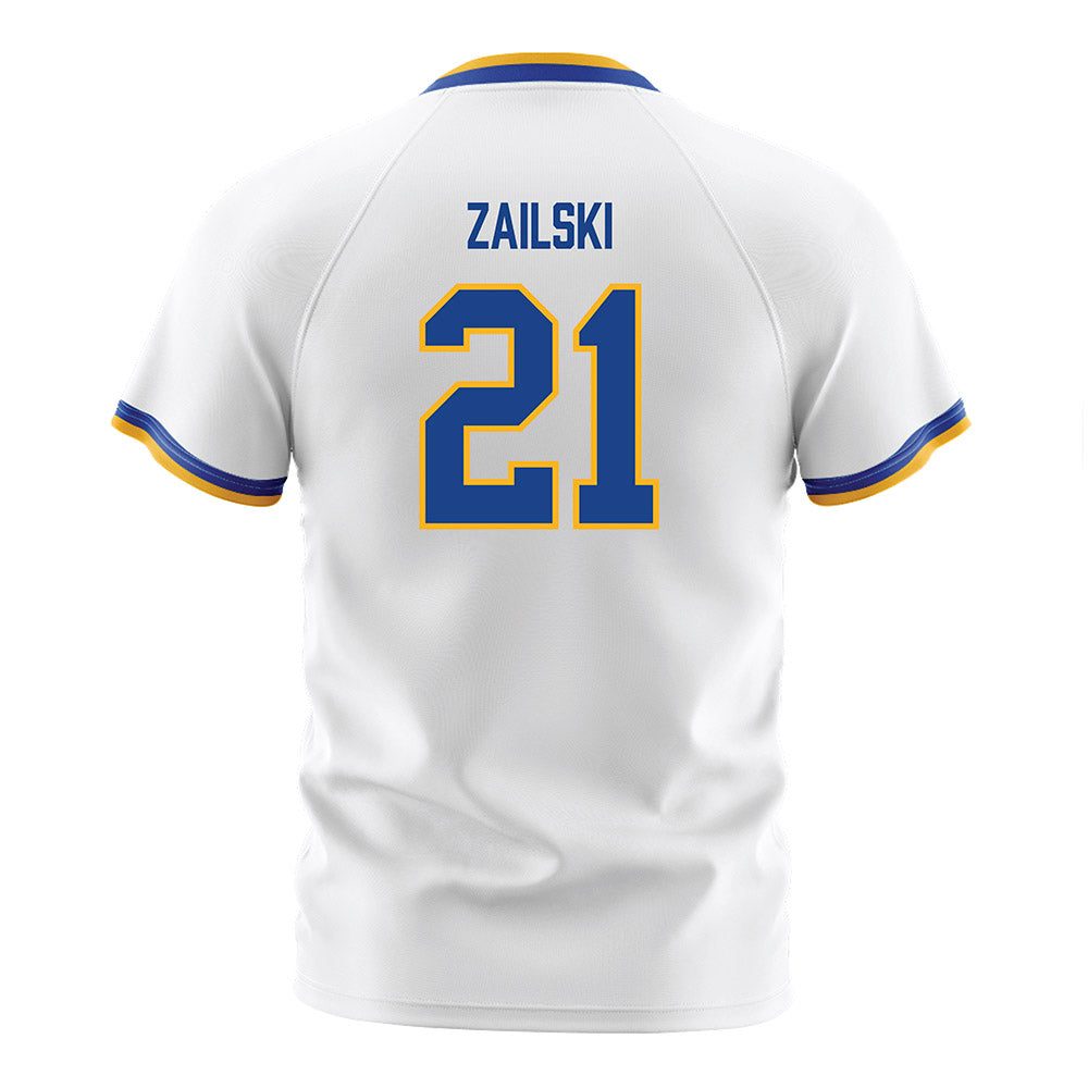 Pittsburgh - NCAA Women's Soccer : Katie Zailski - White Soccer Jersey-1