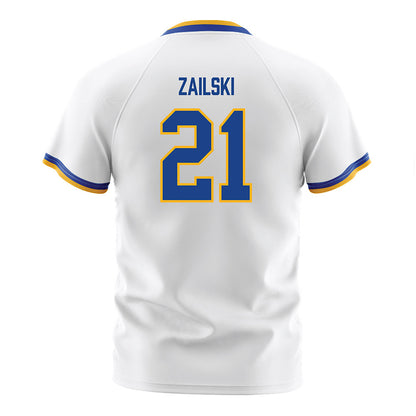 Pittsburgh - NCAA Women's Soccer : Katie Zailski - White Soccer Jersey-1