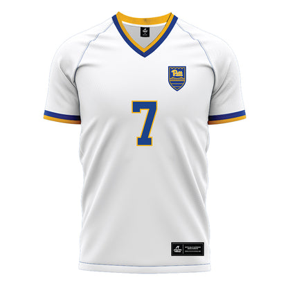Pittsburgh - NCAA Women's Soccer : Fleming Dean - White Soccer Jersey-0