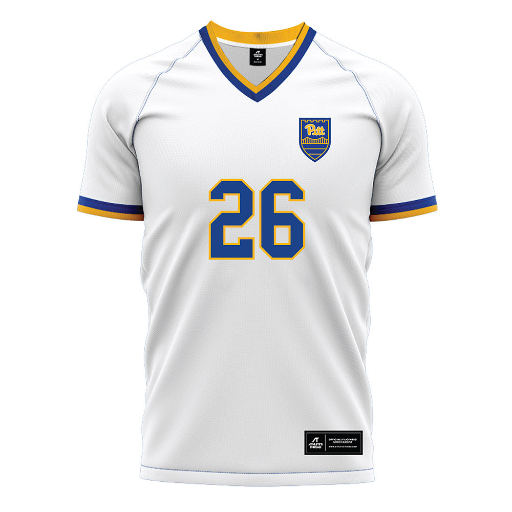 Pittsburgh - NCAA Women's Soccer : Okah Judith - White Soccer Jersey-0