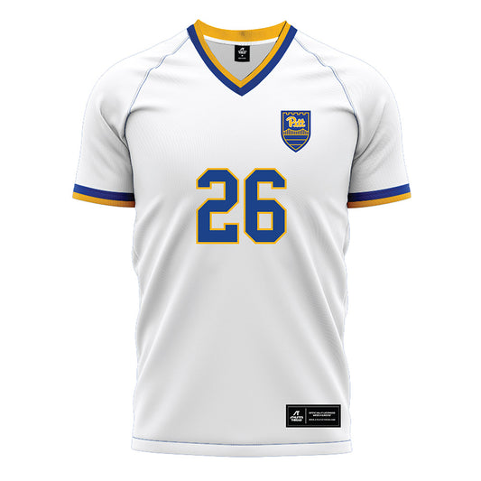 Pittsburgh - NCAA Women's Soccer : Okah Judith - White Soccer Jersey-0