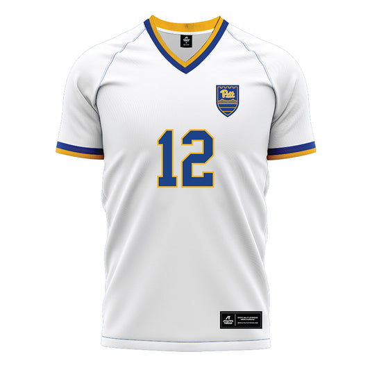 Pittsburgh - NCAA Women's Soccer : Anna Bout - White Soccer Jersey-0