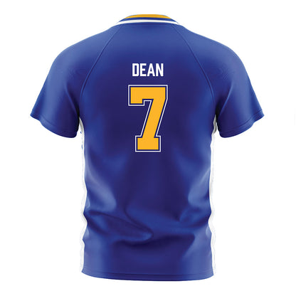 Pittsburgh - NCAA Women's Soccer : Fleming Dean - Blue Soccer Jersey-1
