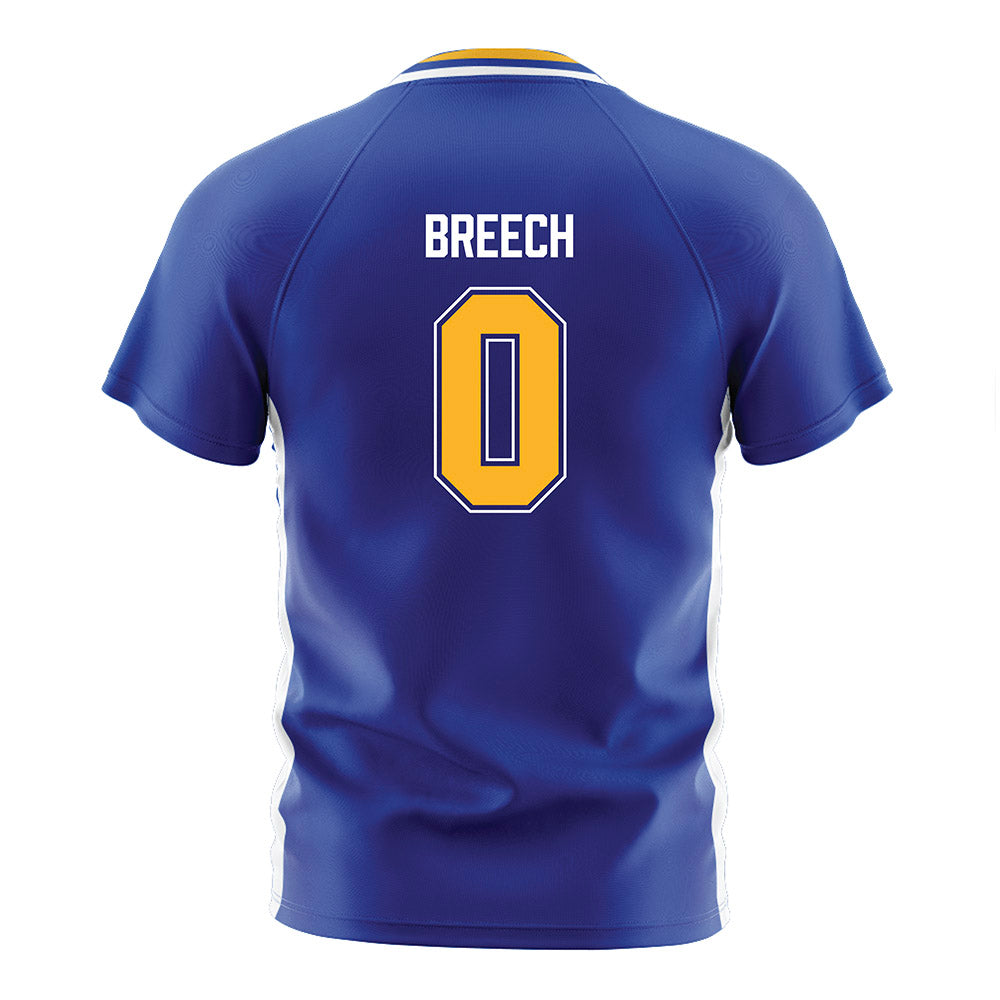 Pittsburgh - NCAA Women's Soccer : Elliott Breech - Blue Soccer Jersey-1