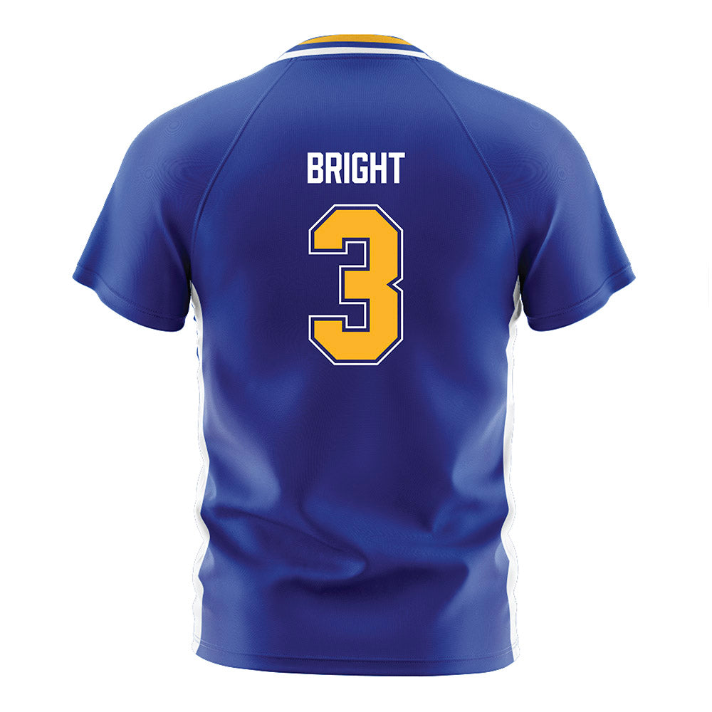 Pittsburgh - NCAA Women's Soccer : Maya Bright - Blue Soccer Jersey-1