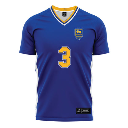 Pittsburgh - NCAA Women's Soccer : Maya Bright - Blue Soccer Jersey-0