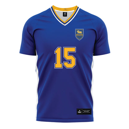 Pittsburgh - NCAA Women's Soccer : Adi Bianchin - Blue Soccer Jersey-0