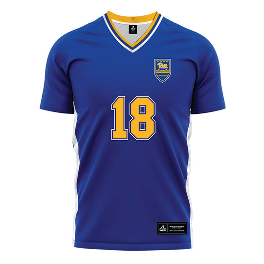 Pittsburgh - NCAA Women's Soccer : Alia Jaidi - Blue Soccer Jersey-0