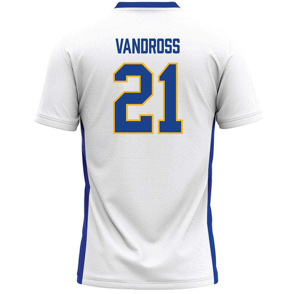Pittsburgh - NCAA Women's Lacrosse : Madison Vandross - White Lacrosse Jersey -1