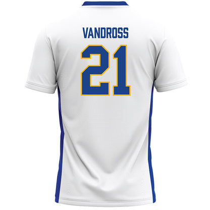 Pittsburgh - NCAA Women's Lacrosse : Madison Vandross - White Lacrosse Jersey -1
