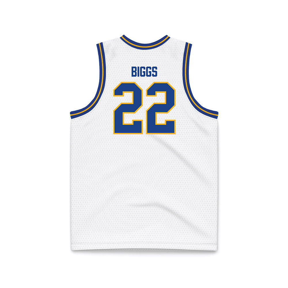 Pittsburgh - NCAA Women's Basketball : Audrey Biggs - White Basketball Jersey-1