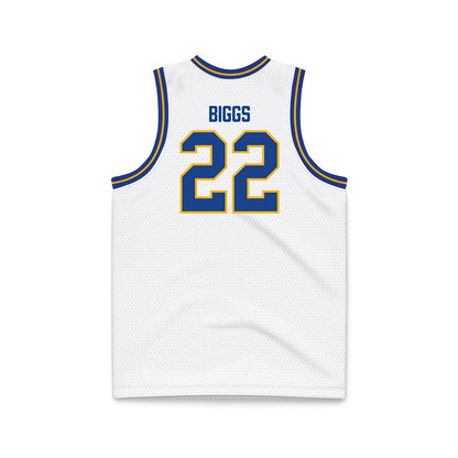 Pittsburgh - NCAA Women's Basketball : Audrey Biggs - White Basketball Jersey-1