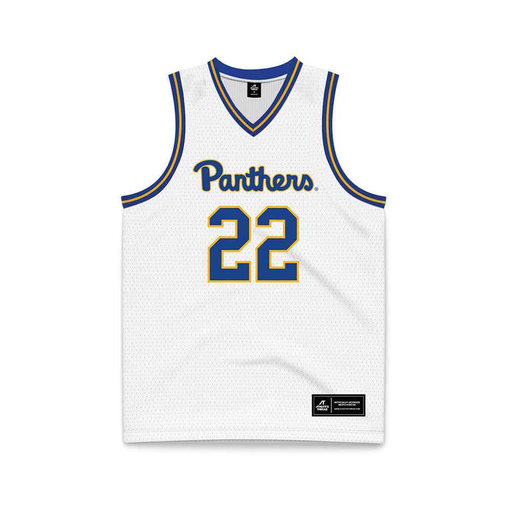 Pittsburgh - NCAA Women's Basketball : Audrey Biggs - White Basketball Jersey-0