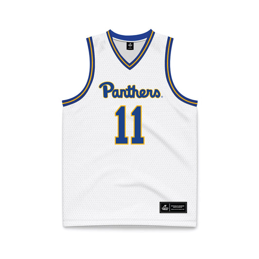 Pittsburgh - NCAA Women's Basketball : Angel Jones - White Basketball Jersey-0