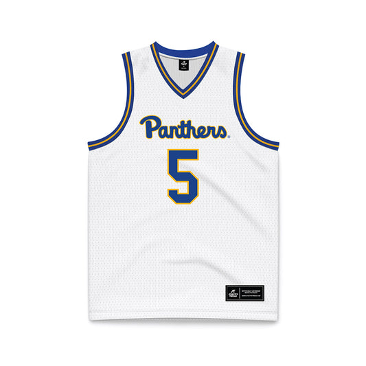 Pittsburgh - NCAA Women's Basketball : Jayda Queeley - White Basketball Jersey-0