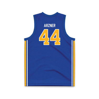 Pittsburgh - NCAA Women's Basketball : Macie Arzner - Blue Basketball Jersey-1