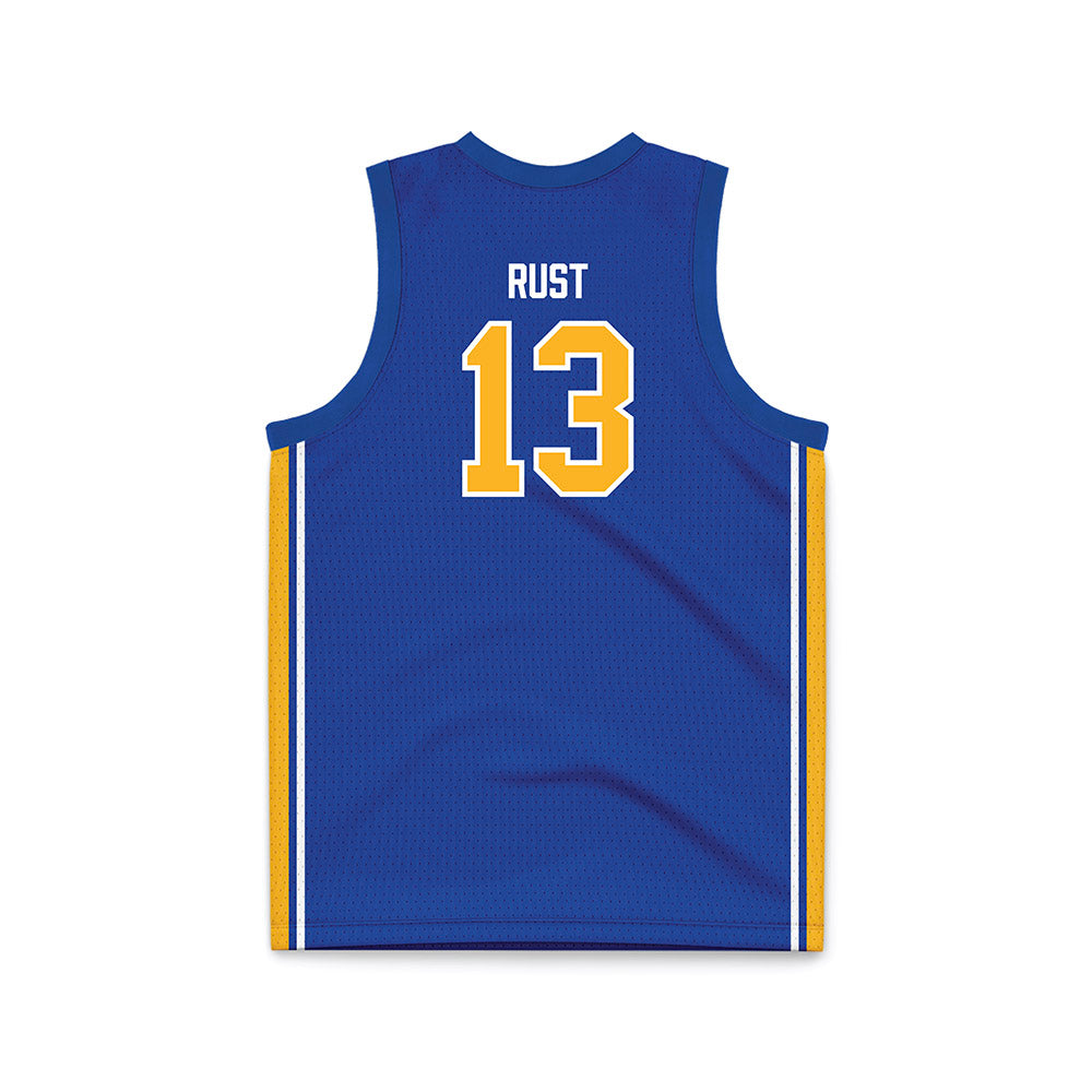Pittsburgh - NCAA Women's Basketball : Lauren Rust - Blue Basketball Jersey-1