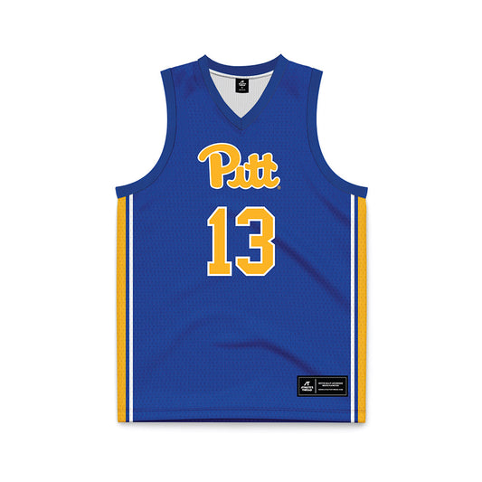 Pittsburgh - NCAA Women's Basketball : Lauren Rust - Blue Basketball Jersey-0