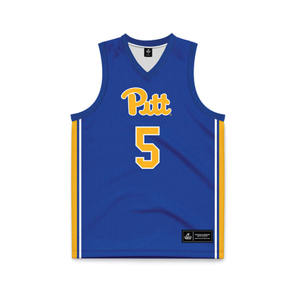 Pittsburgh - NCAA Women's Basketball : Jayda Queeley - Blue Basketball Jersey-0